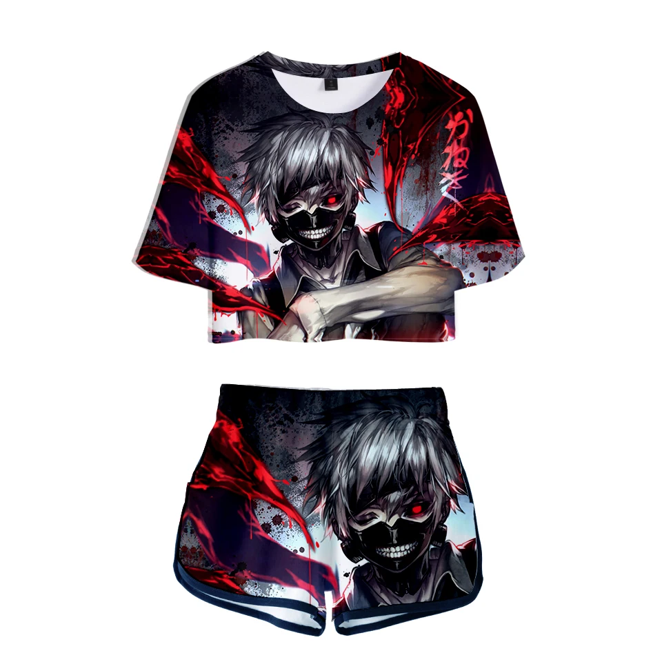 Frdun Tommy 3D Tokyo Ghoul 2018 новые модные сексуальные комплекты из двух предметов Мягкая