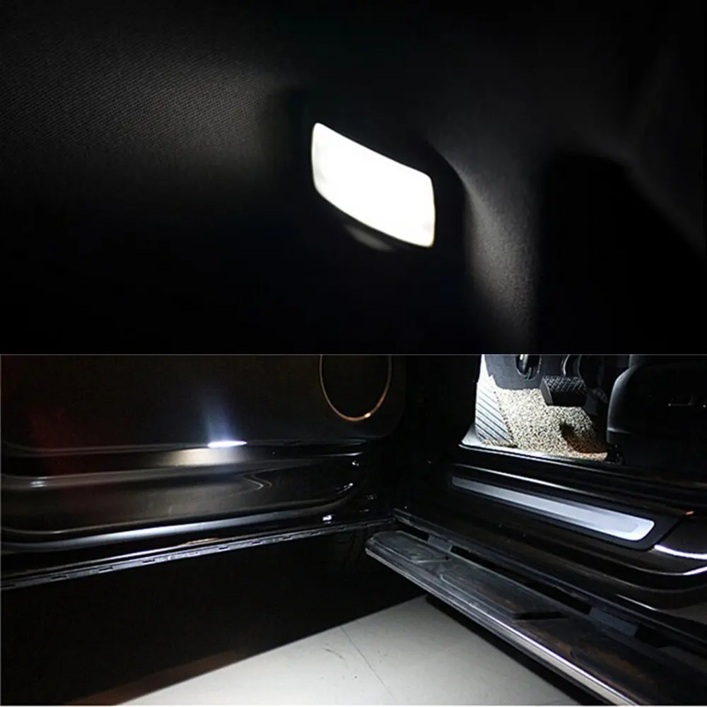 Для hyundai Tucson удобство лампы Автомобильные светодиодные фары C10W W5W замена лампы купольные карта лампа яркий белый 7 шт. фар