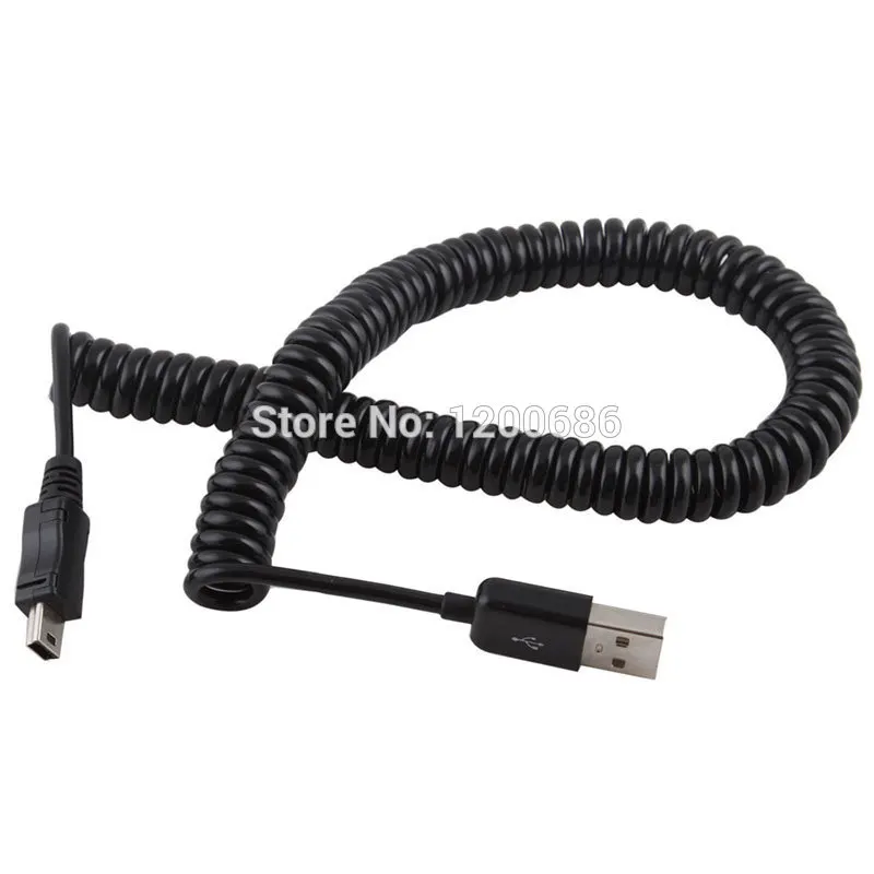 10 футов 3 м пружинный спиральный мини 5 Pin 2 0 штекер к USB кабелю|male male|male to malemale usb cable |