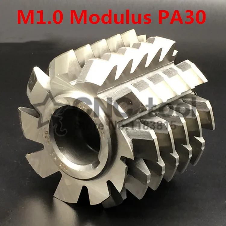 M1 Modulus PA30 degrees HSS Involute Gear hob 50x45x22mm Gear cutting tools Free shipping