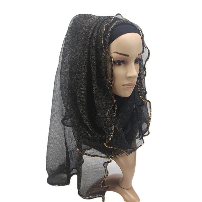 Новый женский шифоновый хиджаб мусульманский шарф модные мусульманские шарфы