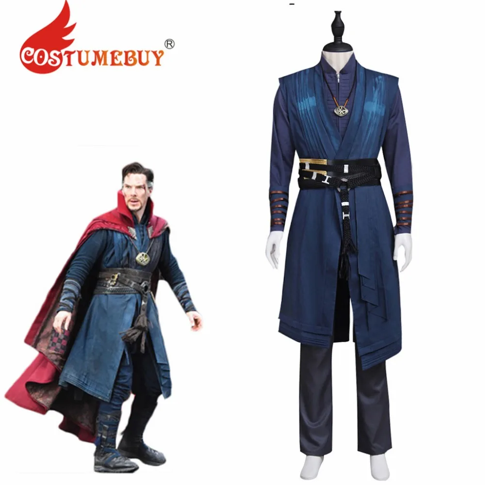 Costumebuy Доктор Стрэндж Мстители доктор д-р. Стивен Винсент странный Бенедикт камбербэтч костюм мужские Хэллоуин костюм L920