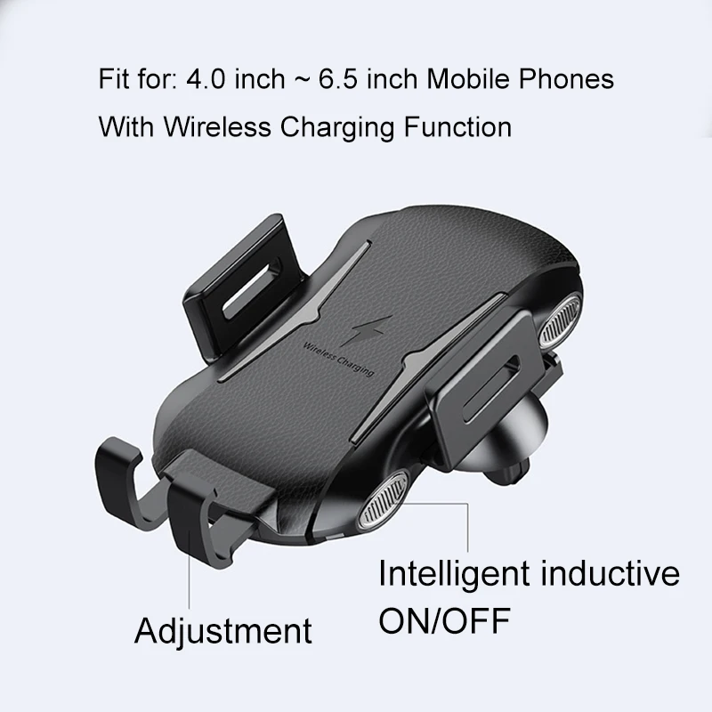 M.uruoi Car Mount Qi Wireless Charger Electromagnetic Induction Charging Holder Stand For Samsung iPhone 10W Fast | Мобильные