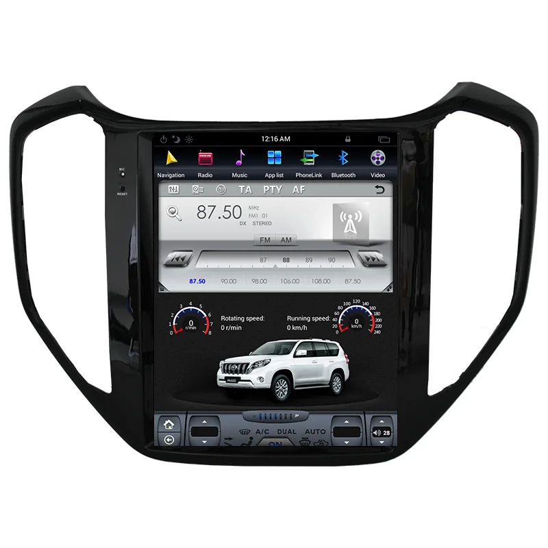 Tesla Android7.1 без DVD плеера GPS навигация для Changan CX70 2015 2016 2017 2018 карты CD большой 12 1 ''IPS