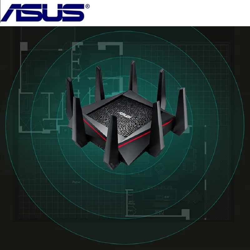 Оригинальный ASUS RT AC5300 5334 Мбит/с Беспроводной маршрутизатор 2 4 ГГц/5 ГГц
