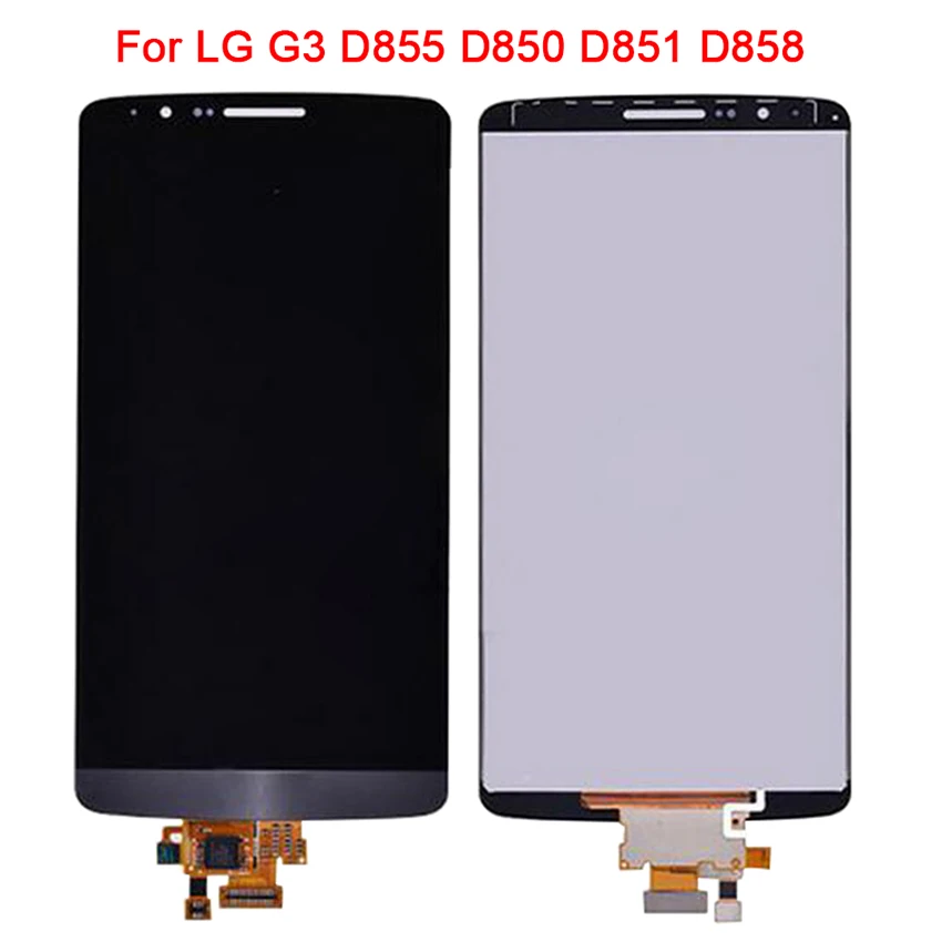 100% Тесты Экран для LG G3 5 &quotЖК дисплей кодирующий преобразователь сенсорного