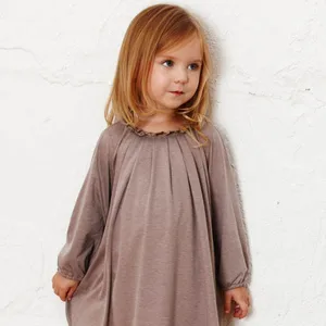 Осеннее платье принцессы с воротником с цветами для девочек модное праздничное хлопковое детское платье для маленькой леди вечернее платье для девочек