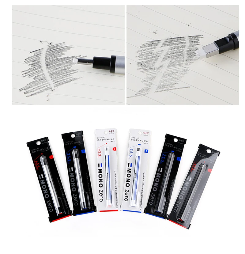 TOMBOW EH-KUR/EH-KUS стиль карандаша круглые/квадратные кончики детали изюминка ластик карандаш резиновый идеальный Revise Elastone ластик