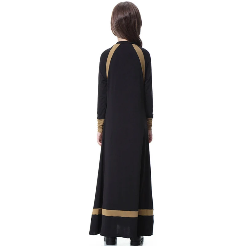 

Arab Middle East Dubai Saudi Malaysian Muslim Abaya Dress Children's Long Sleeve Islamic Clothing Dubai Girl Robe