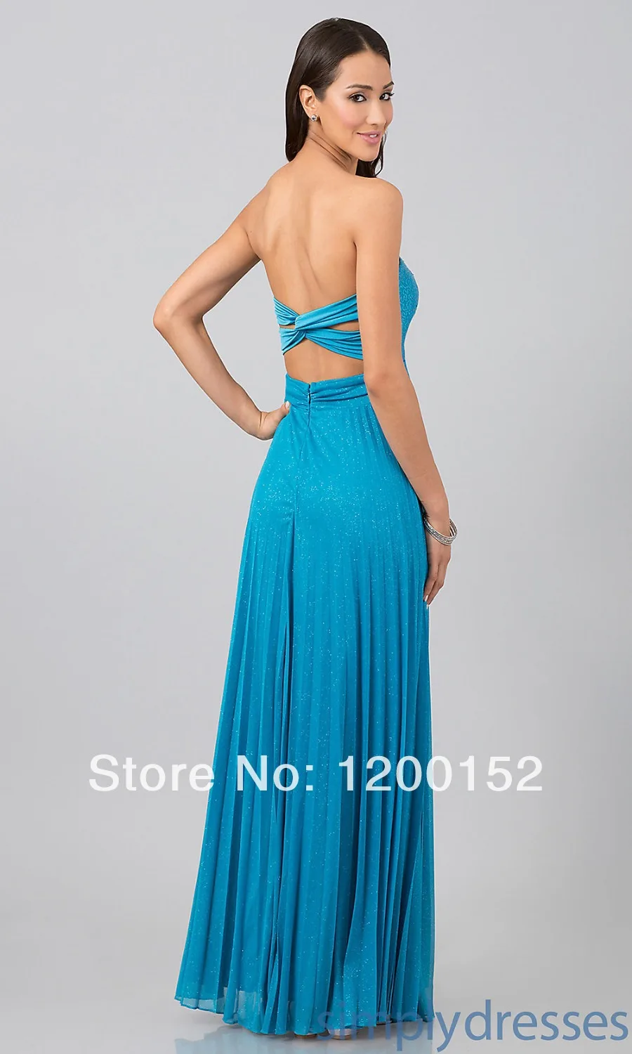 Free Shipping 2014 Latest Attractive Floor-Length Empire Sweetheart Chiffon With Sequins Prom Dresses Evening Wear | Свадьбы и