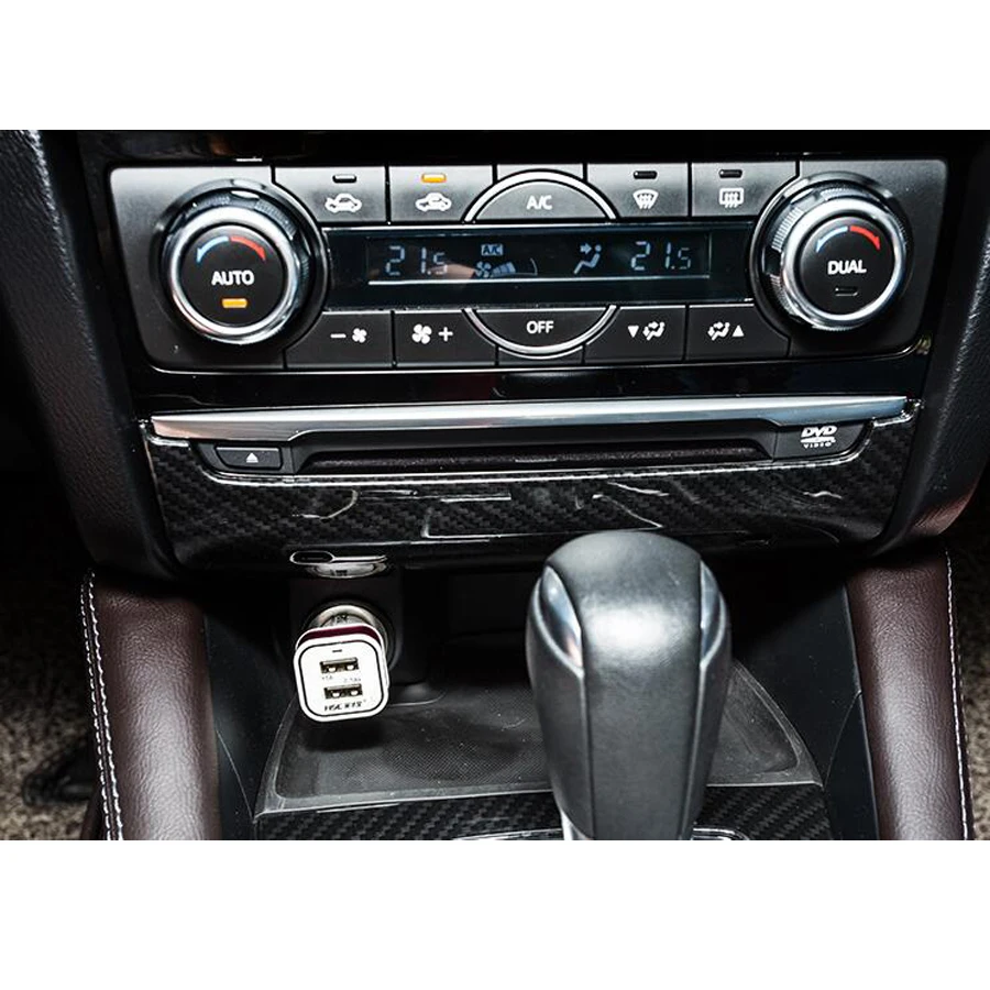 YAQUICKA для Mazda 6 Atenza 2017 2018 в стиле углеродного волокна автомобильная внутренняя
