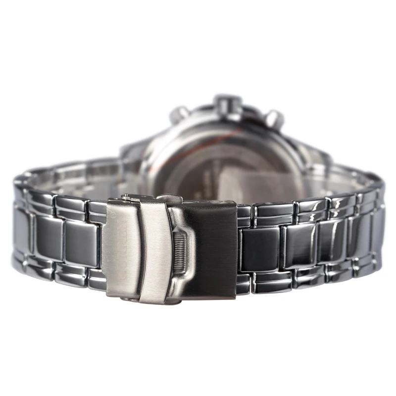 Мужские кварцевые часы с ремешком из натуральной кожи аналоговый дисплей датой