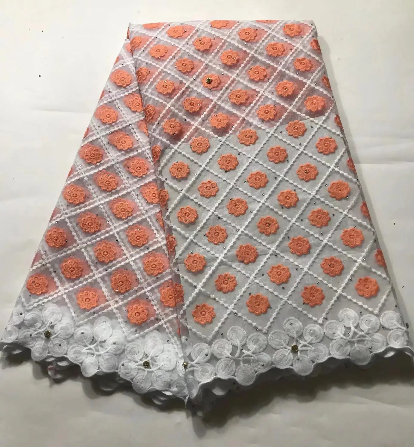 Red African Lace Fabric 2019 High quality Embroidered French Mesh Stones Nigerian Swiss Voile for Dress | Дом и сад