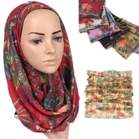 summer thin fringe scarves hijabs mercerized cotton printing muslim long shawl soft womens headscarf islamic headband 180x70cm