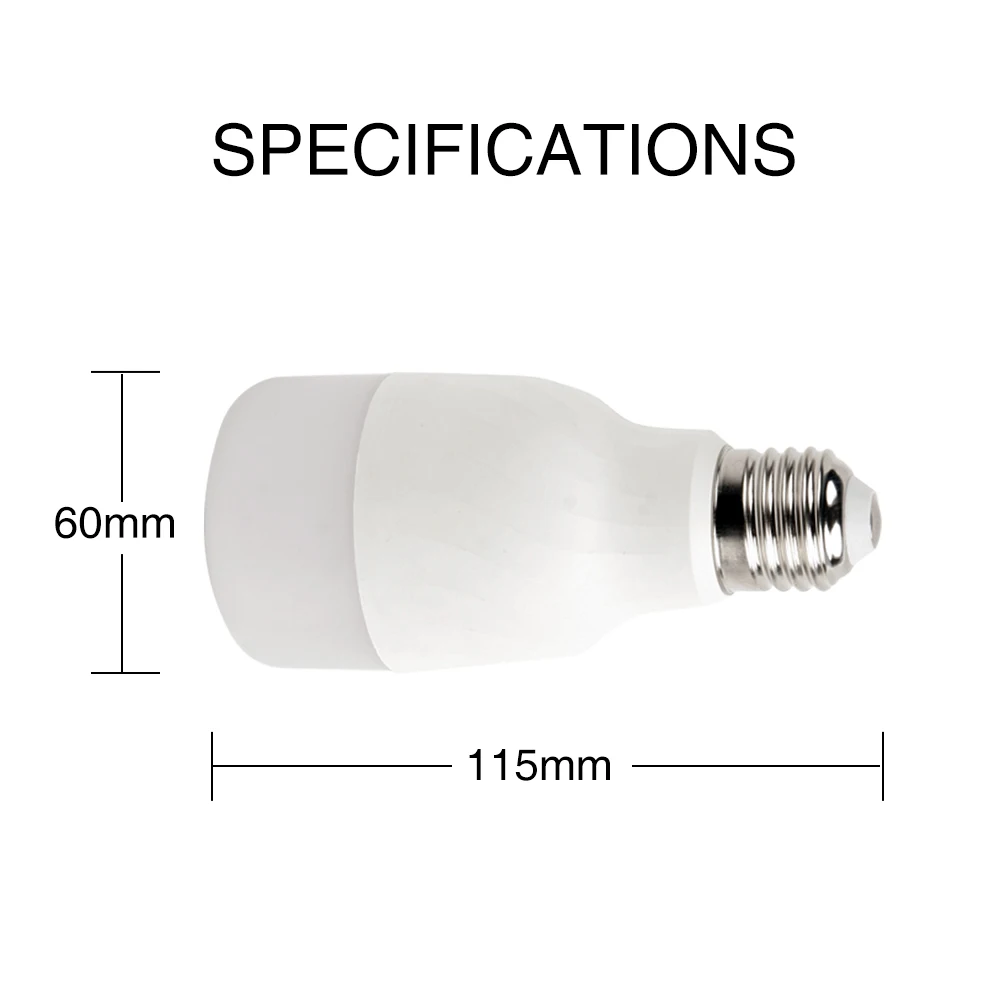 

WiFi Smart Light Bulb Intelligent Colorful LED Lamp 7W RGBW APP Remote Control Works with Alexa Google for Smart Home E27 E26