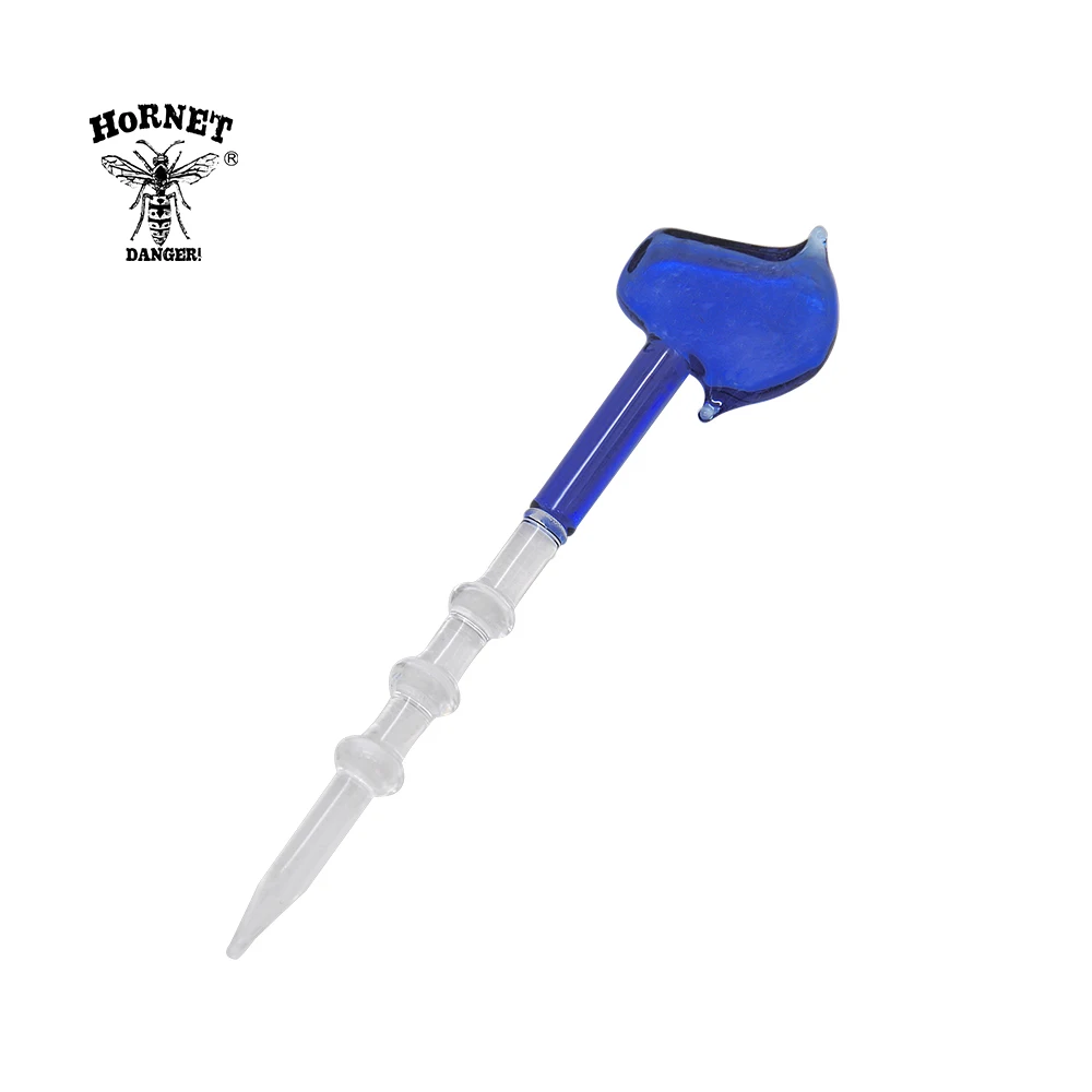 HORNET боросиликатное стекло Dabbler 5,20 дюймов воск Dab инструмент толстый Pyrex Dabber инструменты кварцевые Banger гвозди Dab установки оптом