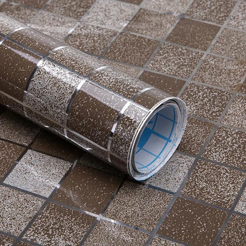 DIY водостойкая фольга маслостойкая Настенная Наклейка алюминиевая кухонная обои