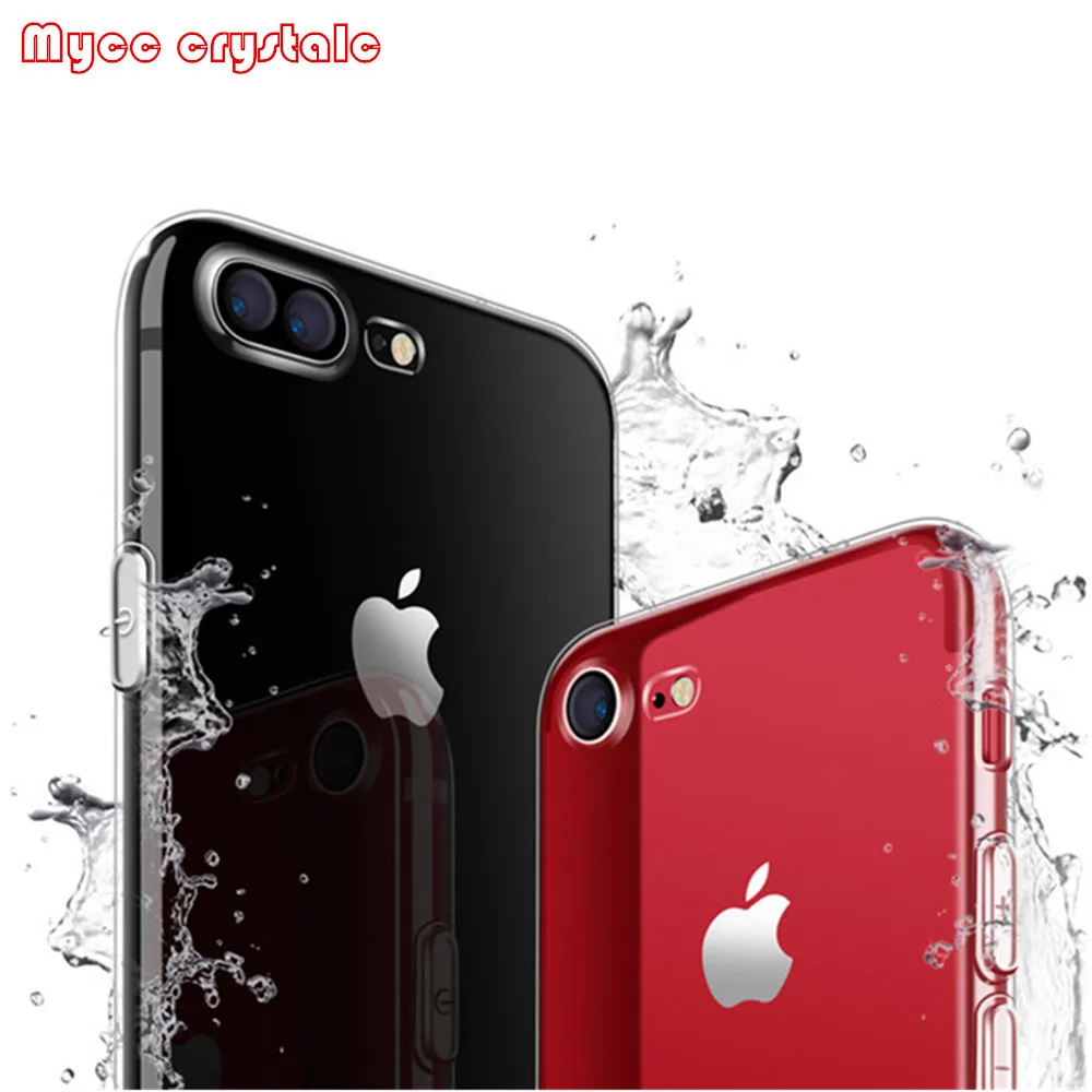 Оригинальный прозрачный чехол из ТПУ для iPhone XR XS Max 7 8 6 6s plus X 5s 5c SE 4 дюйма Мягкий