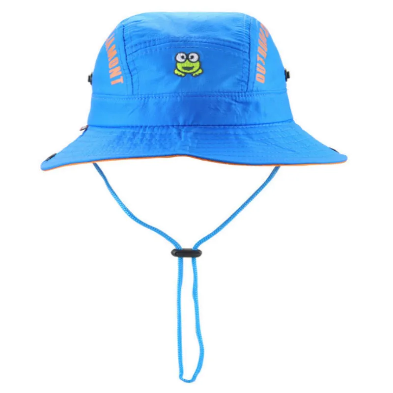 Панама JAMONT детская с широкими полями Пляжная Шляпа небесно голубого розового