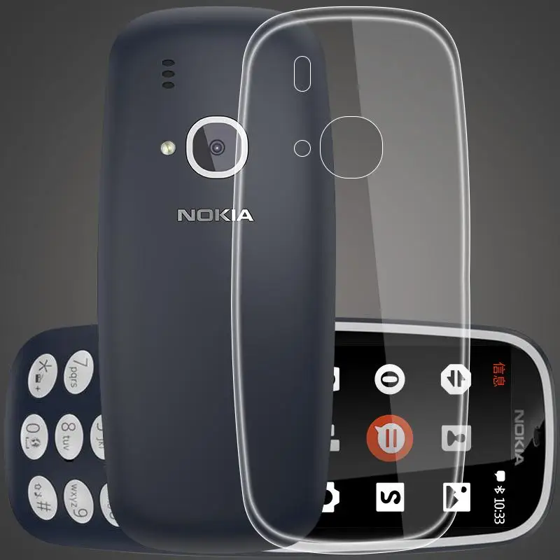 Прозрачный прозрачный чехол для Nokia 3310 мягкий из ТПУ Ультратонкий Оригинальный