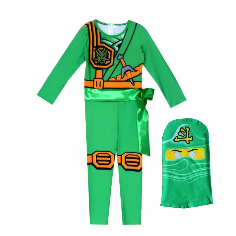 

LEGO NINJAGO Advanced Latest Role Playing Costume Boys and Girls Jumpsuit Set Halloween Christmas Party Ninja Superhero