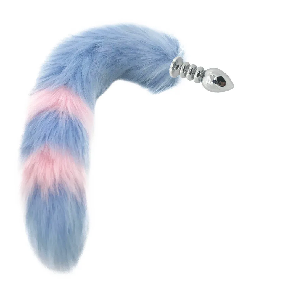 Anal Plug With Big Real Crystal Fox Tails Metal Butt Couple Sex Toys Erotic Cosplay Tail 3 size for choice Drop shipping | Красота и