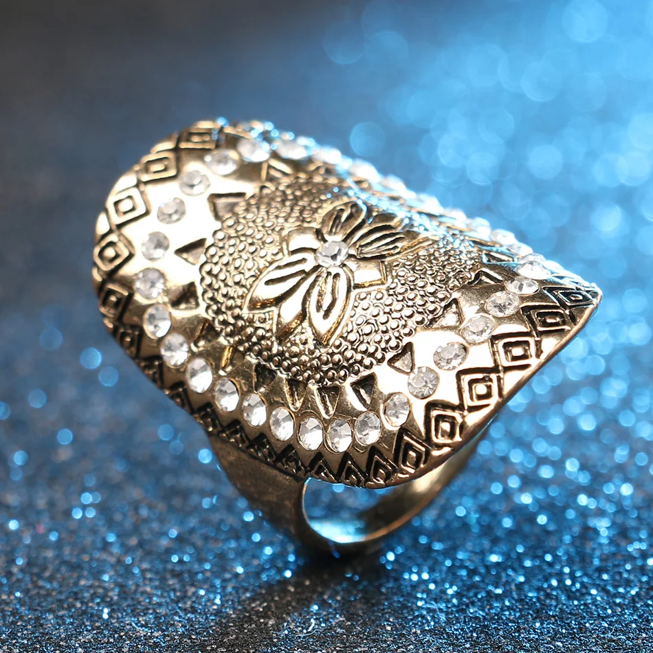 2016 модные золотистые ювелирные изделия богемные кольца для женщин можно