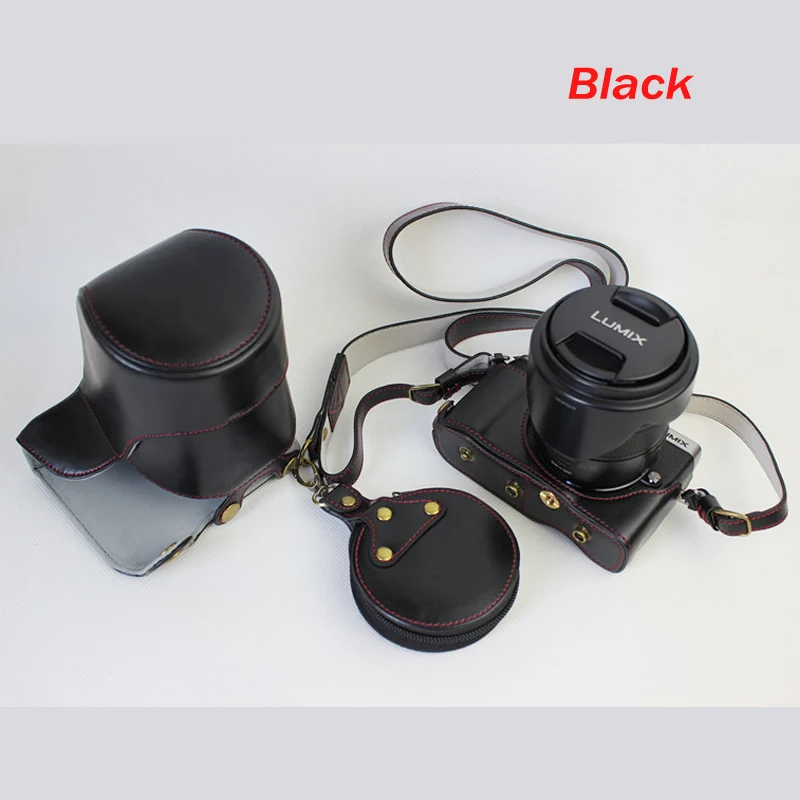 Черный/коричневый/кофейный кожаный чехол для цифровой камеры Panasonic GX85 GX80 GX7II GX7