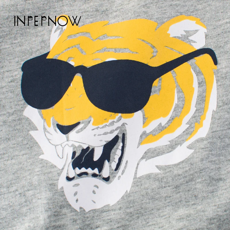 INPEPNOW/Детская футболка с принтом животных и для мальчиков Детская рисунком