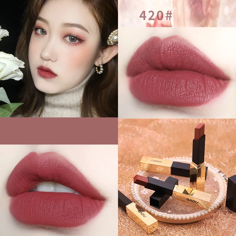 Hot Sale 1 Pcs Women Matte Lipstick Waterproof Long Lasting Velvet Lip Sticks |