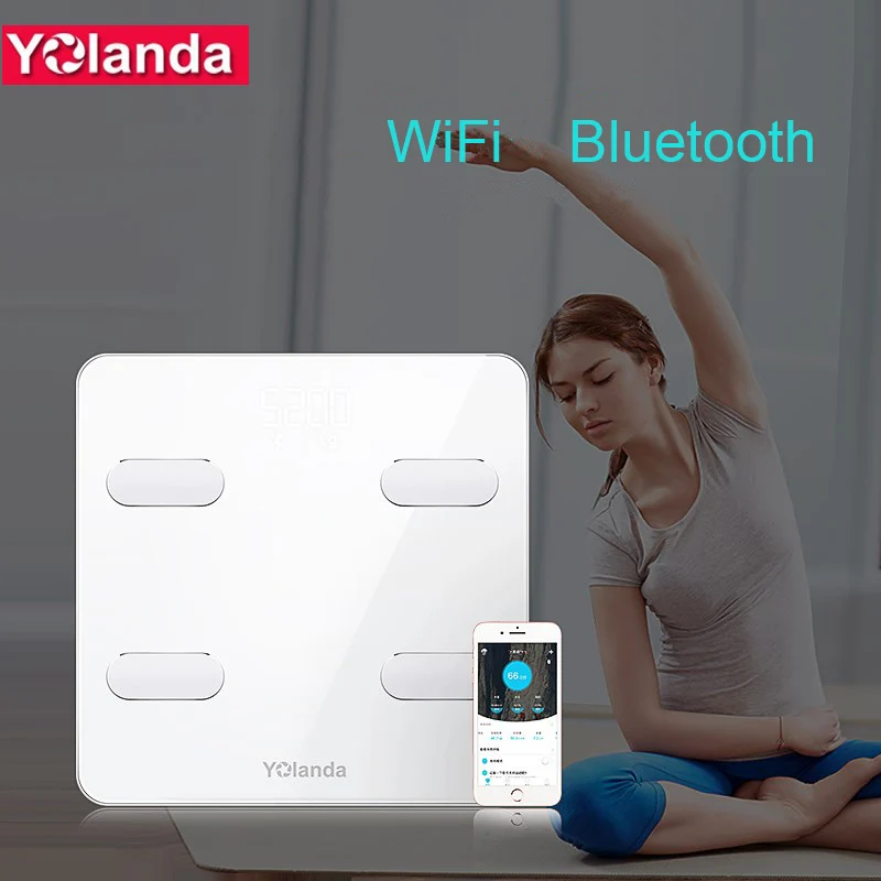 Умные весы Yolanda для ванной комнаты Wi-Fi Bluetooth | Дом и сад