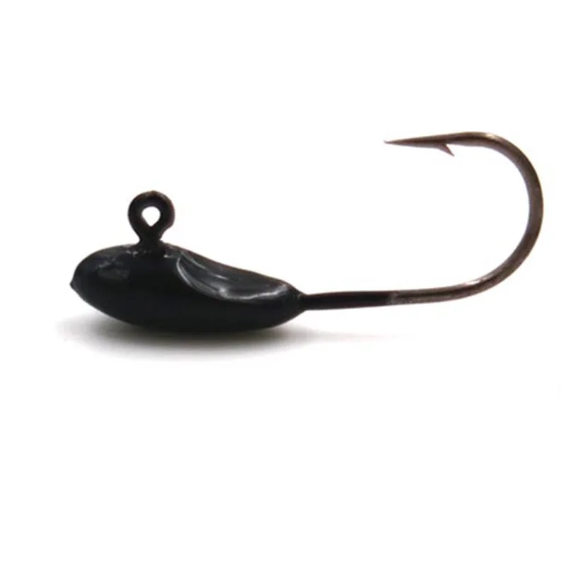 10pcs/lot Jigs 1.2g Jig Head Small Soft Lure Bait Texas Rig Fishing Hooks | Fishhooks