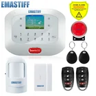 Обновленный четырехдиапазонный RFID G5A GSM PSTN SIM домашняя система охранной сигнализации, ЖК-экран меню устройство сигнализации с клавиатурой, англоязычная озвучка