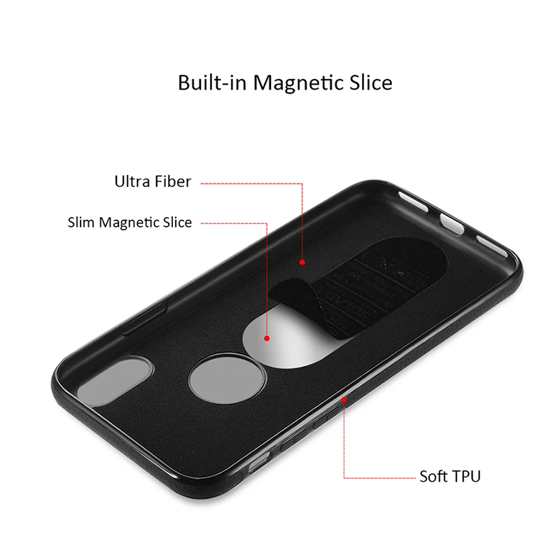 Магнитный чехол личи для iPhone Xr Xs Max мягкий магнитный из ТПУ X XsMax автомобильный