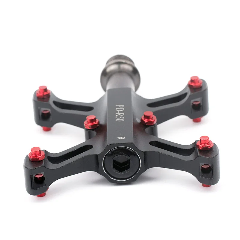 

Mountain Road Bike Pedals MTB Folding Foldable 3 Bearings Bicycle Pedal Durable Aluminum Alloy Axle 9/16" Bike Bicycle Pedals
