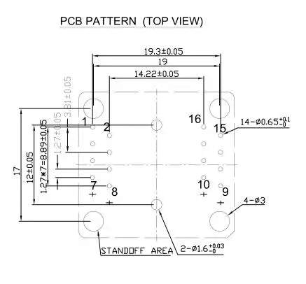 SOP16 SOIC16 SO16 до DIP16 шаг 1 27 мм IC ширина корпуса 5 4 209mil тестовое Программирование