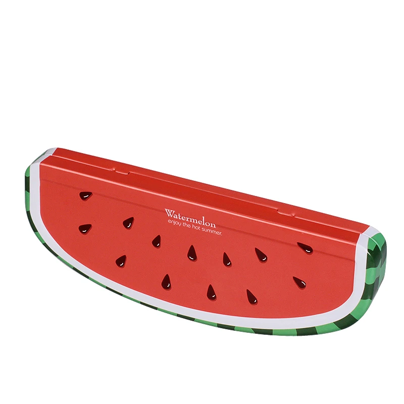 Цветной чехол карандаш с фруктовым узором милый креативный металлический пенал