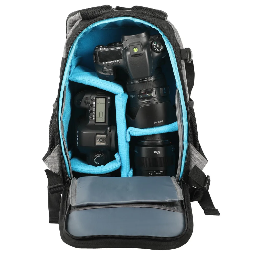camera waterproof w rain cover bag oxford fabric shoulders backpack dslr photo tripod case bags for canon nikon men women bags free global shipping