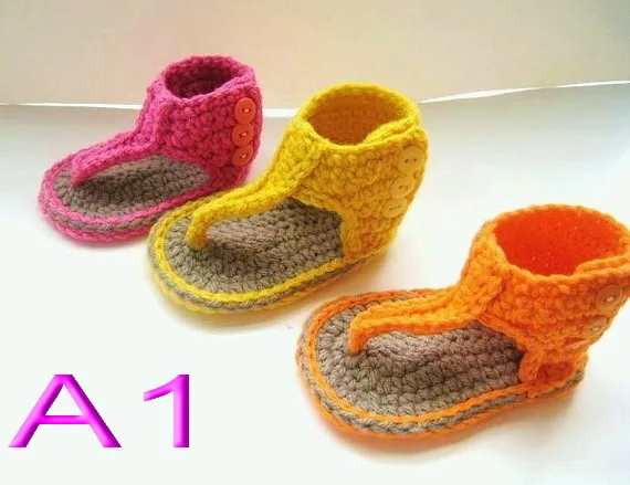 Детские сандалии гладиаторы вязаные крючком детские в стиле Клеопатра пинетки