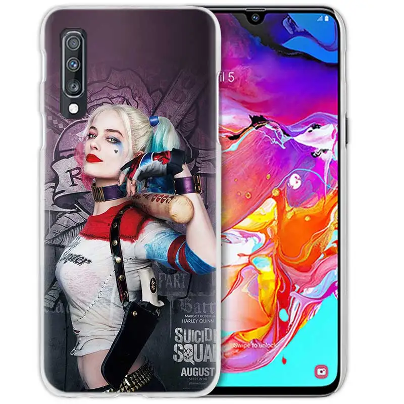 "," Харли Квинн "с принтами" отряд самоубийц "," чехол для samsung Galaxy M40 A50 A80 A70 A60 A40 A30 A20e A10 J4 J6 плюс J8 жесткий чехол из ПК для телефона