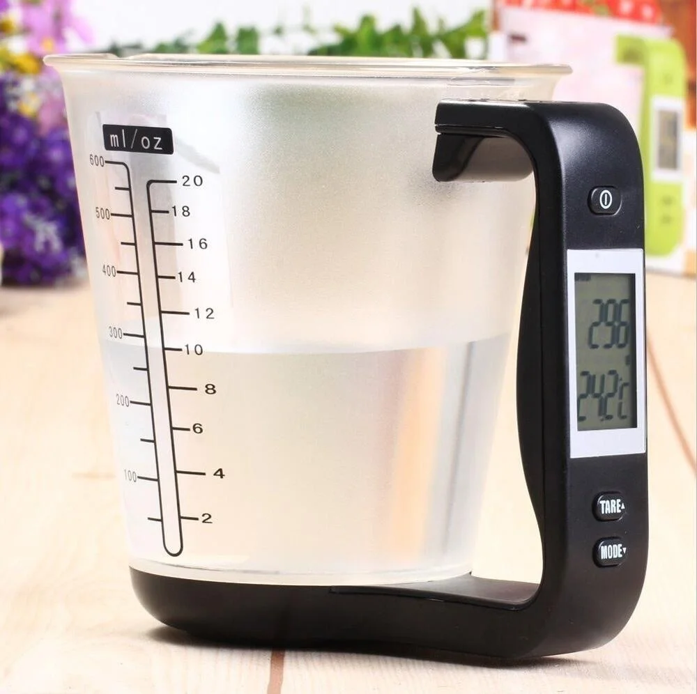1000 г/600 мл мерный стакан Кухонные цифровые весы Beaker электронный инструмент жидкая