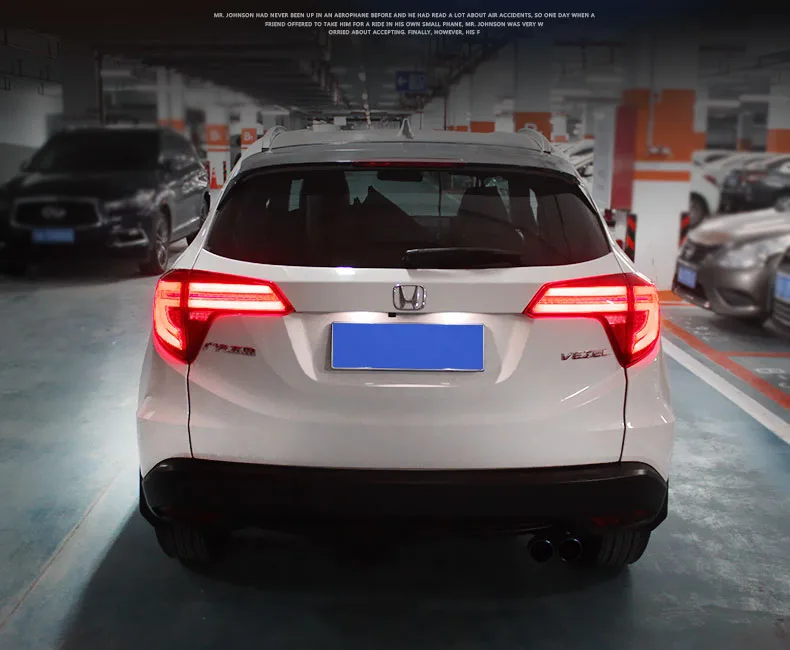 Чехол для автомобиля для Honda HRV HR-V задний светильник s светодиодный задний светильник светодиодный задний фонарь Certa задний светильник