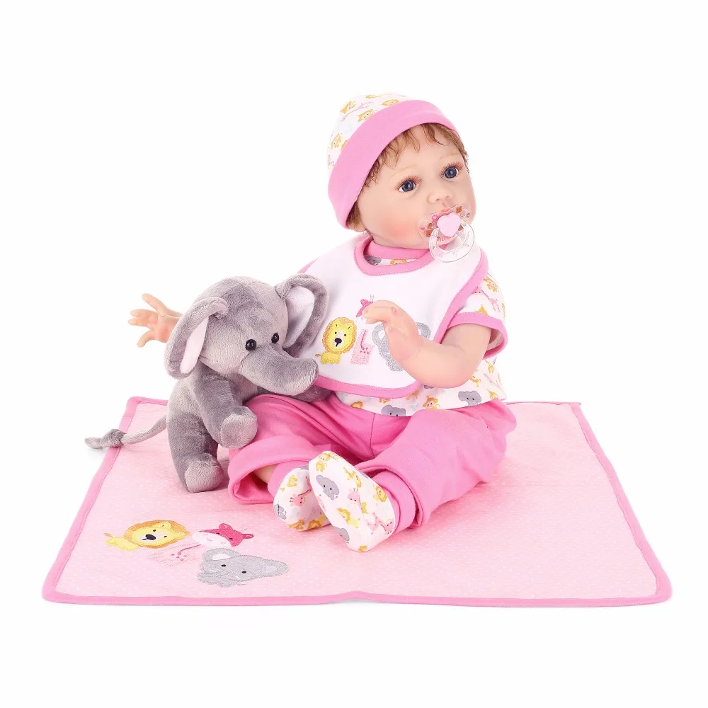 NPK Bebes Reborn Dolls de Silicone боди для девочек 55 см Кукла Игрушки кукла Bebe новорожденных