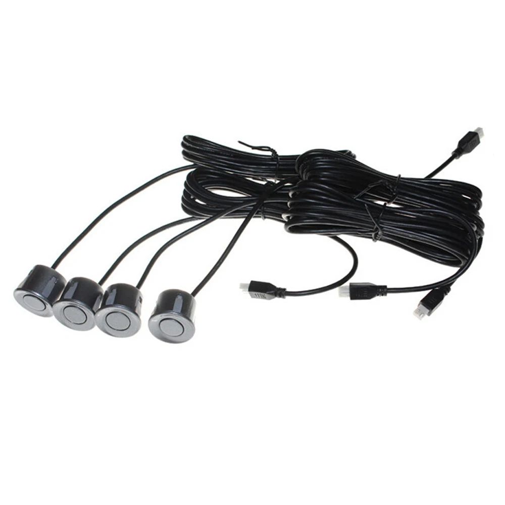 New Parking Sensor Blue Screen Car Assistance 4 Sensors And Led Display Reverse Backup Radar Monitor Detector System | Автомобили и