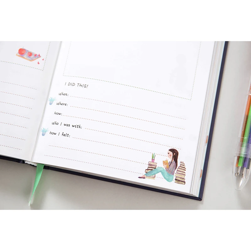 JOYTOP ведро 100 список filofax Тетрадь многоцветный Шариковая ручка васи ленты