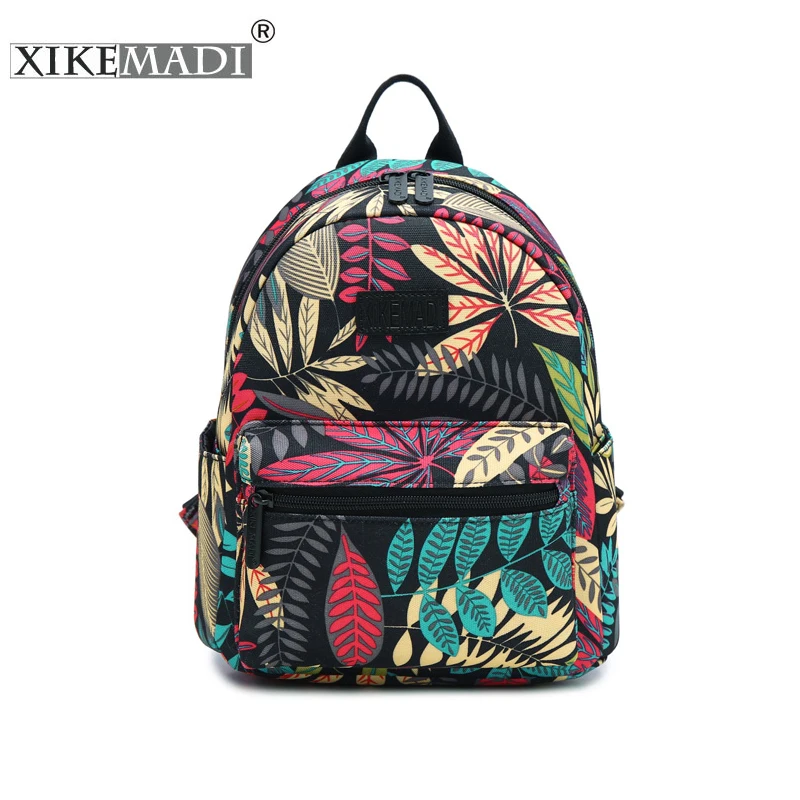 2019 Мини Mochila печати рюкзак холст Для женщин мешок школы для девочек подростков