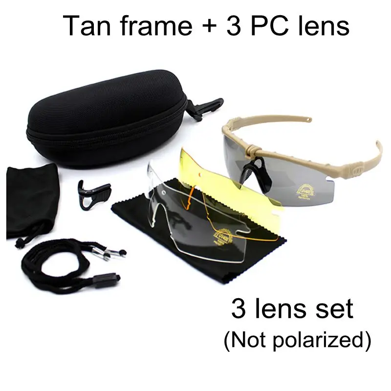 Военные солнцезащитные очки с защитой от уф400 лучей, охотничьи, походные, уличные солнцезащитные очки, тактические очки, уличные спортивные очки, очки
