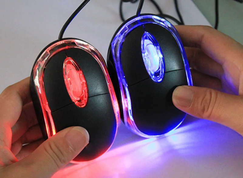 ULIFART USB LED оптическая мышь проводной ноутбук компьютер ПК мини мыши с колесом