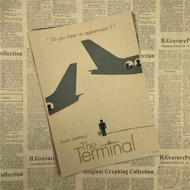 The Terminal Classic Movie Kraft Paper Poster Bar Cafe Living Room Dining room Wall Decorative Paintings | Дом и сад
