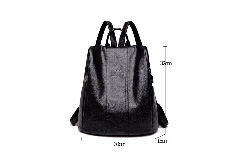 Женские кожаные рюкзаки, высокое качество, Mochila Feminina, винтажный рюкзак, Одноцветный, известный роскошный бренд, рюкзаки для девочек, Sac A Dos